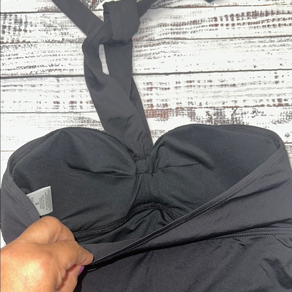 Michael Kors Black One Piece Swimsuit Sz. 8 - Picture 7 of 8